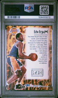 1998 Fleer Tradition - Kobe Bryant 1 - Electrifying - PSA 9