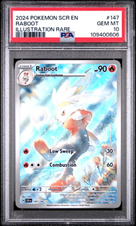 Raboot 147/142 Stellar Crown - 2024 Pokemon - PSA 10