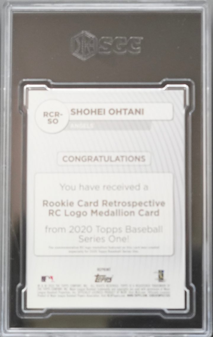 2020 Topps - Shohei Ohtani RCR-SO - Logo Medallion - SGC 10