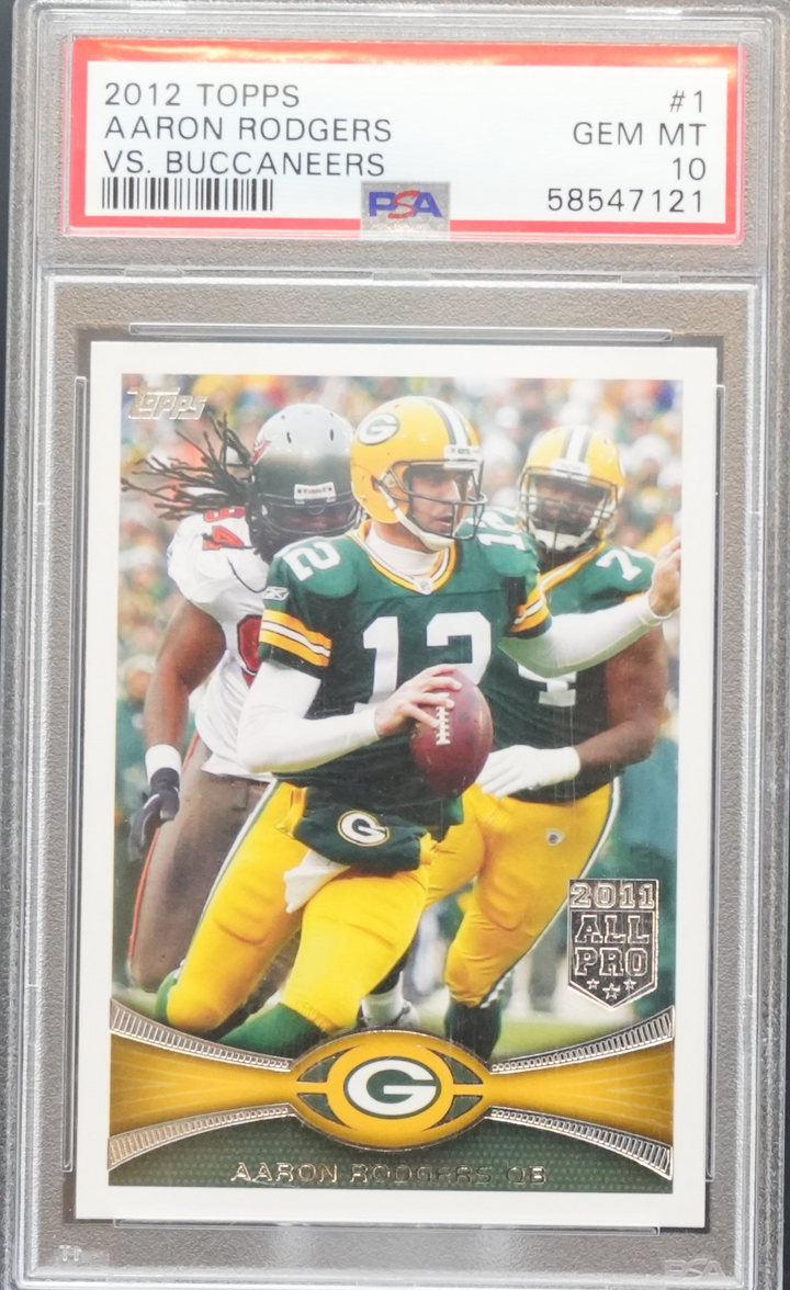 2012 Topps - Aaron Rodgers 1 - VS. Buccaneers - PSA 10