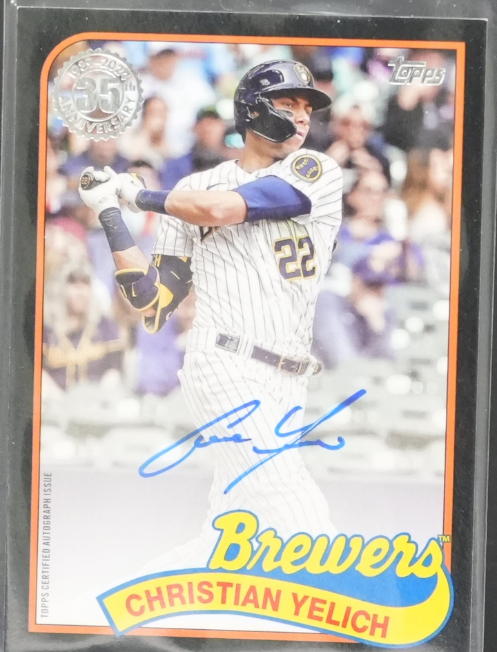 2024 Topps Baseball - Christian Yelich 89BA-CY - 1989 Black Auto /199