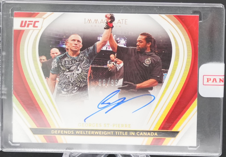 2023 Panini Immaculate UFC - George St-Pierre MO-GSP - Immaculate Moments /99