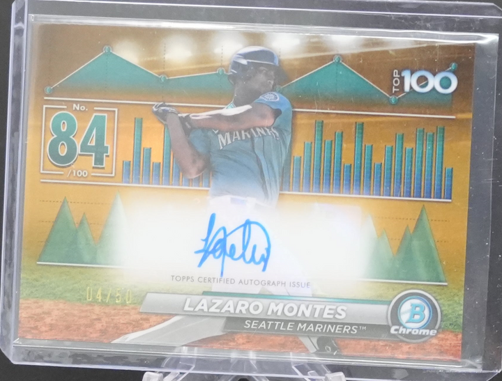 2024 Topps Bowman Baseball - Lazaro Montes BTPA-84 - Top 100 Auto Gold /50