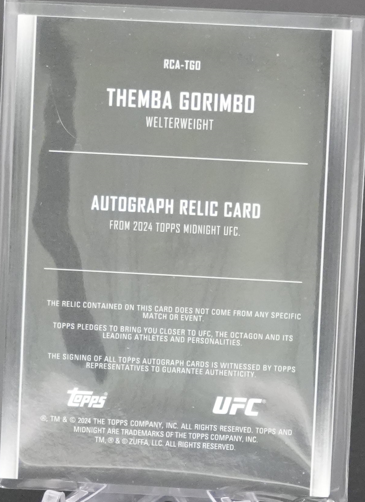 2024 Topps Midnight UFC - Themba Gorimbo - Moonrise RPA /25