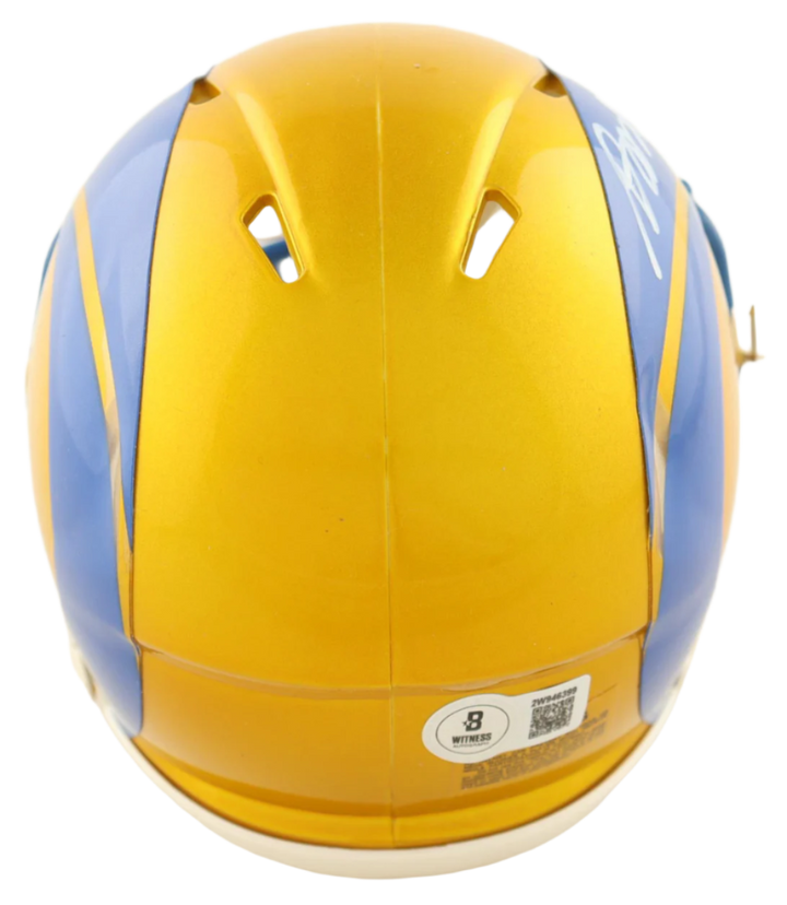 Davante Adams Autographed Signed Riddell Flash Alternate Mini Helmet - Beckett Certified
