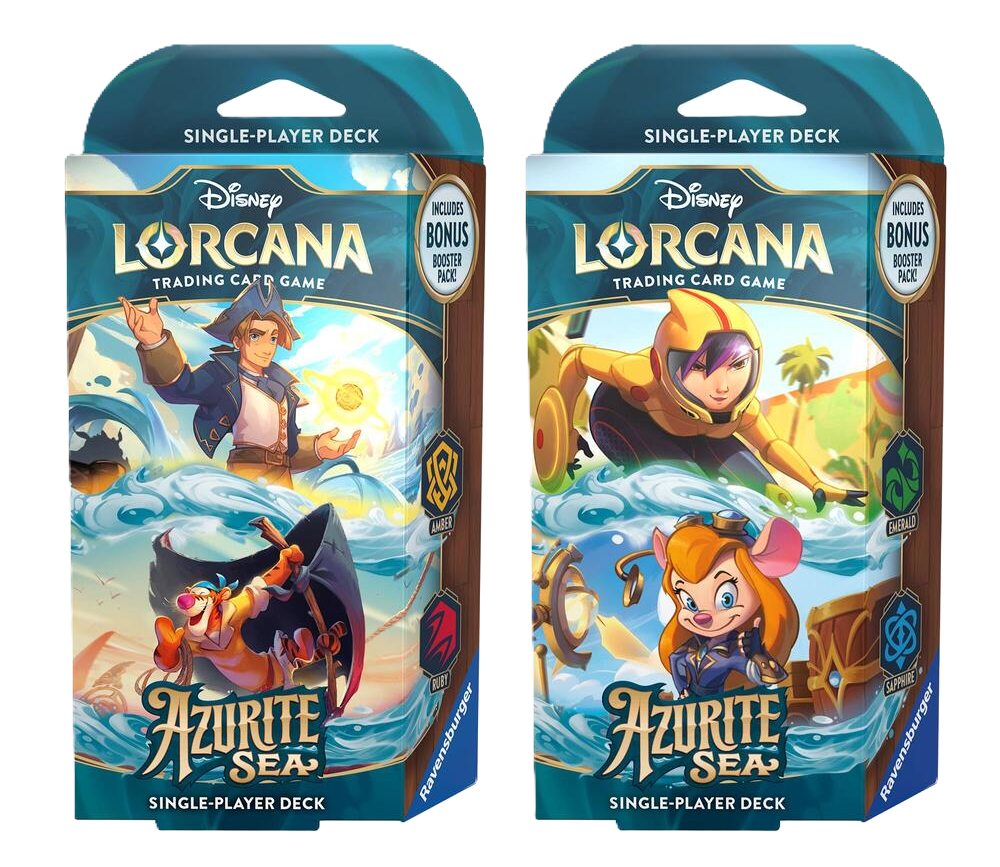 Disney Lorcana - Azurite Sea Starter Deck (Emerald/Sapphire) Disney Lorcana - Azurite Sea Starter Deck (Emerald/Sapphire)