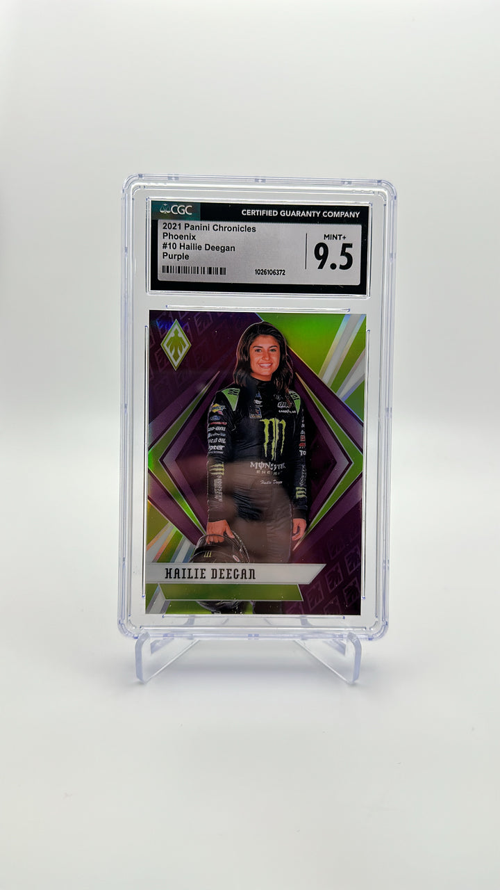 2021 Panini Chronicles - Hailie Deegan 10 - Purple /25 - CGC 9.5