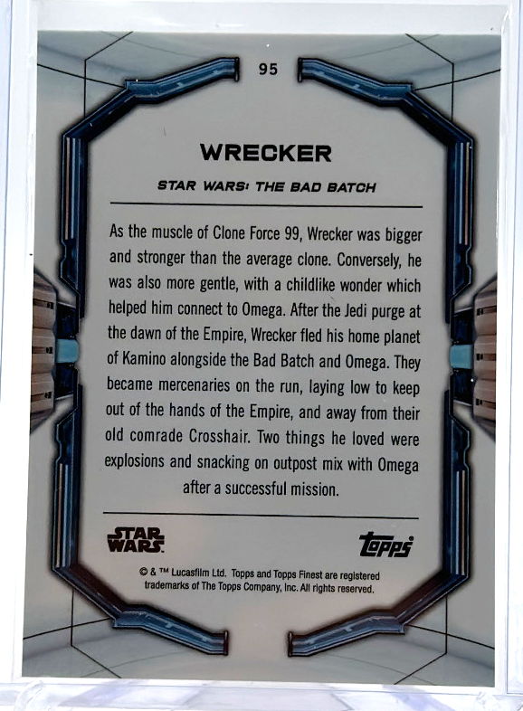 2022 Star Wars Topps Finest - Wrecker 95 - Orange /25