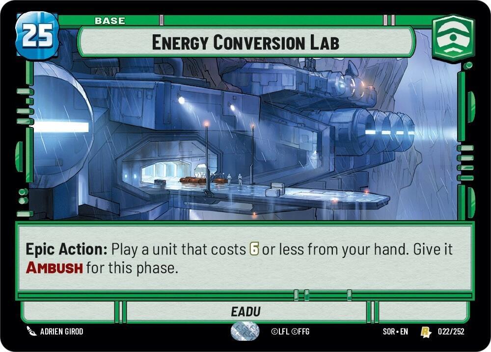 Star Wars Unlimited - Energy Conversion Lab - Spark of Rebellion