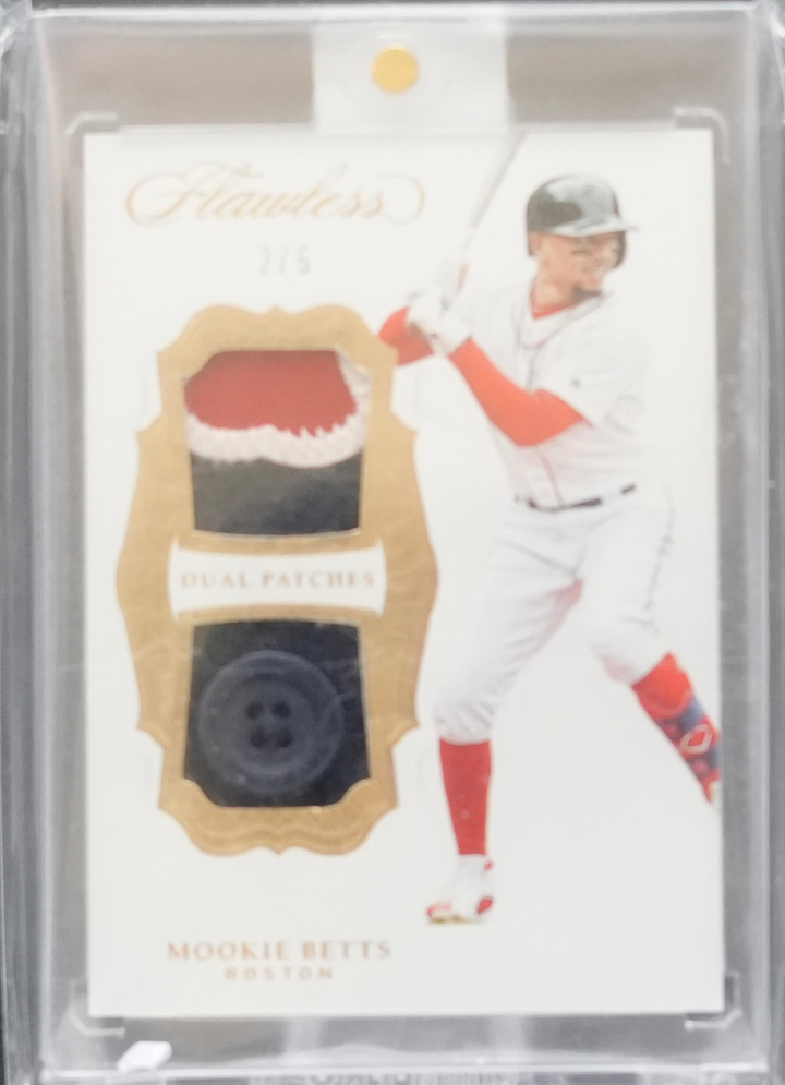 2019 Panini Flawless Baseball - Mookie Betts DP-MB - Gold Patch /5