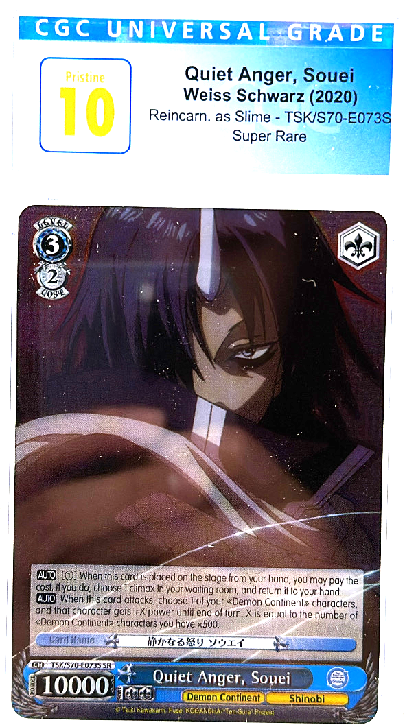 Quiet Anger, Souei TSK/S70-E073S SR - Weiss Schwarz - CGC 10 Cash Cards Unlimited Quiet Anger, Souei TSK/S70-E073S SR - Weiss Schwarz - CGC 10 Cash Cards Unlimited