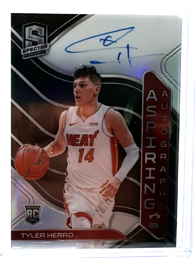 2019-20 Panini Spectra Basketball - Tyler Herro AA-THR - Spectra Auto /49
