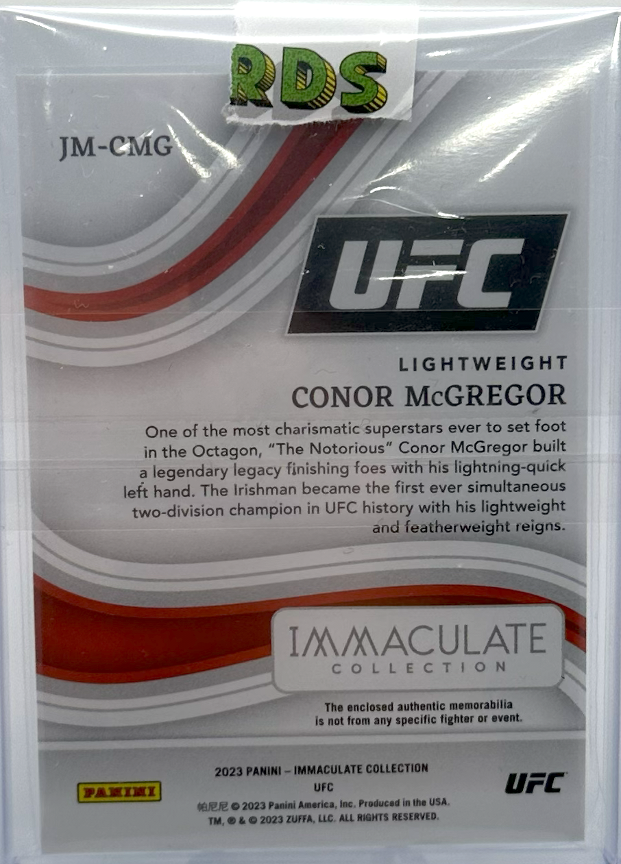 2023 Panini Immaculate UFC - Conor Mcgregor JM-CMG - Immaculate Hat /6