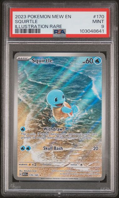 Squirtle 170/165 Illustration Rare 151 - 2023 Pokemon - PSA 9