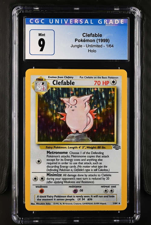 Clefable - Jungle - 1999 Pokemon - CGC 9