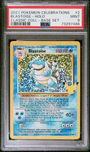 Blastoise - Celebrations - 2021 Pokemon - PSA 9