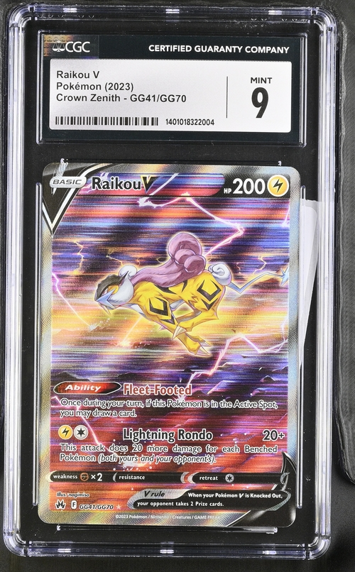 Raikou V - Crown Zenith - 2023 Pokemon  - CGC 9