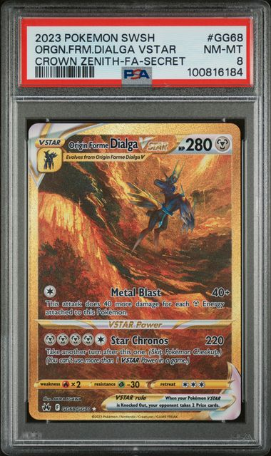 Origin Forme Dialga - Crown Zenith - 2023 Pokemon - PSA 8