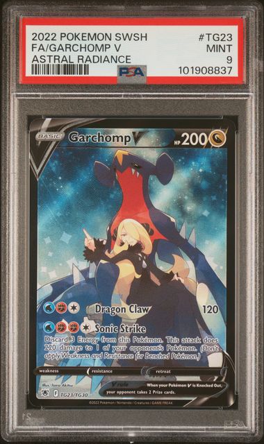 Garchomp V TG23/TG30 Astral Radiance Trainer Gallery - 2022 Pokemon - PSA 9