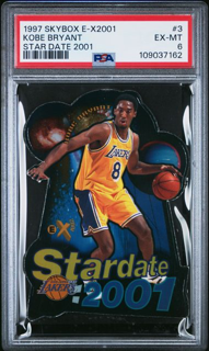 1997 Skybox E-2001 - Kobe Bryant 3 - Star Date 2001 - PSA 6