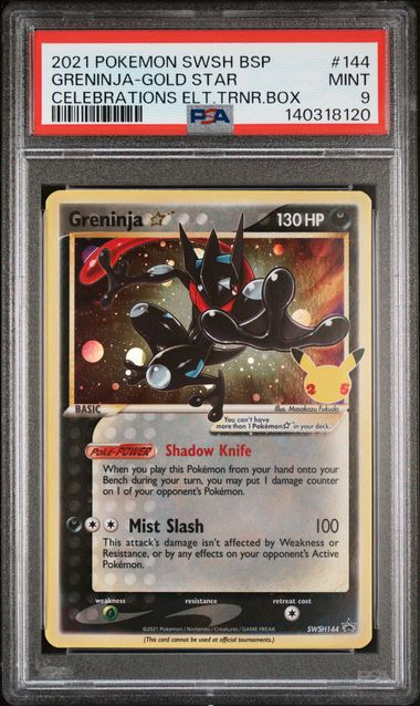 Greninja SWSH144 - Celebrations - 2021 Pokemon - PSA 9