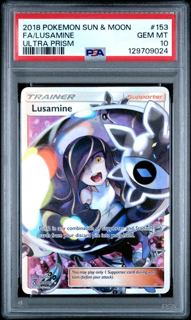 Lusamine 153 - Ultra Prism - 2018 Pokemon - PSA 10