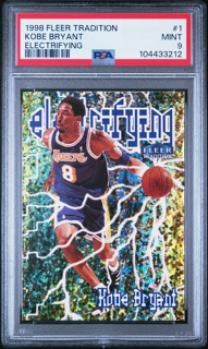 1998 Fleer Tradition - Kobe Bryant 1 - Electrifying - PSA 9