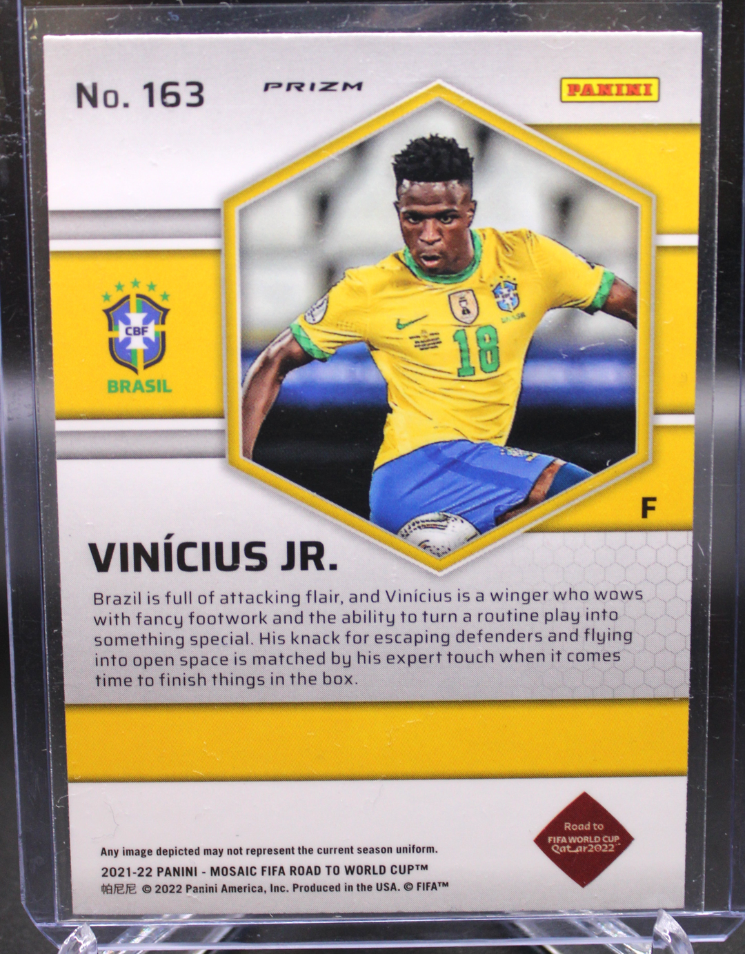 2021-22 Panini Mosaic Fifa Soccer - Vinicius JR. 163 - Peacock SP