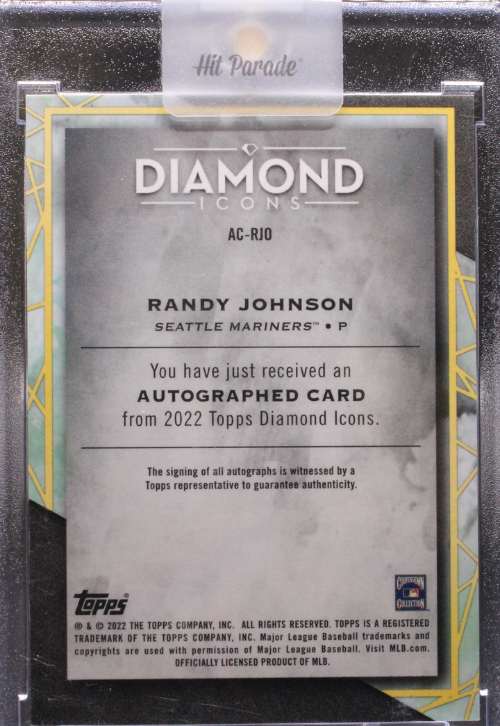 2022 Topps Diamond Icons Baseball - Randy Johnson AC-RJO - Diamond Icons Auto /10