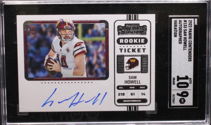 2022 Panini Contenders - Sam Howell 133 - Variation - SGC 9 / 10