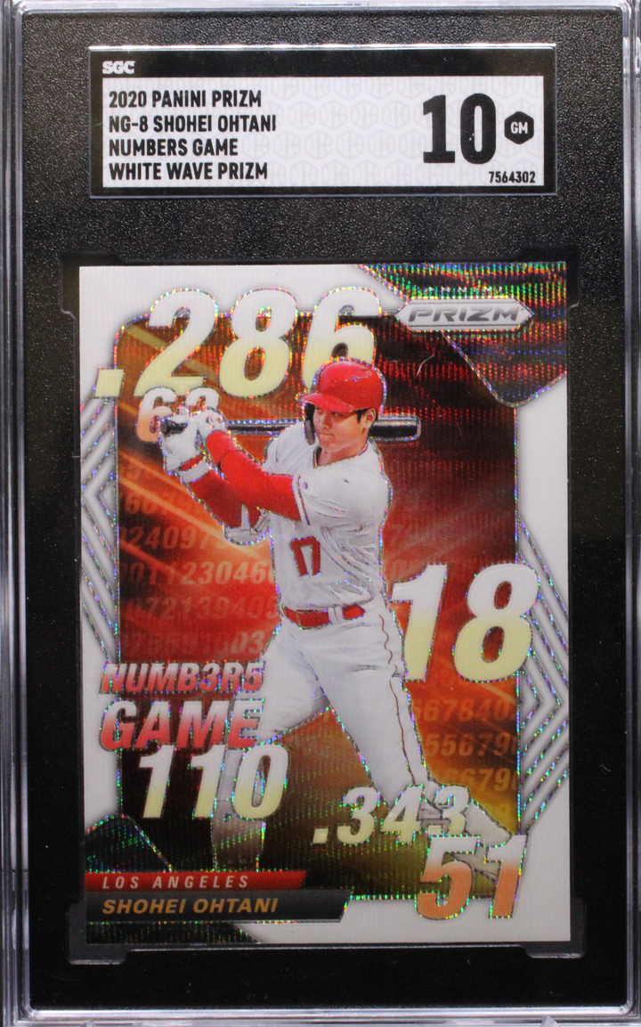 2020 Panini Prizm Baseball - Shohei Ohtani NG-8 - White Wave Prizm - SCG 10