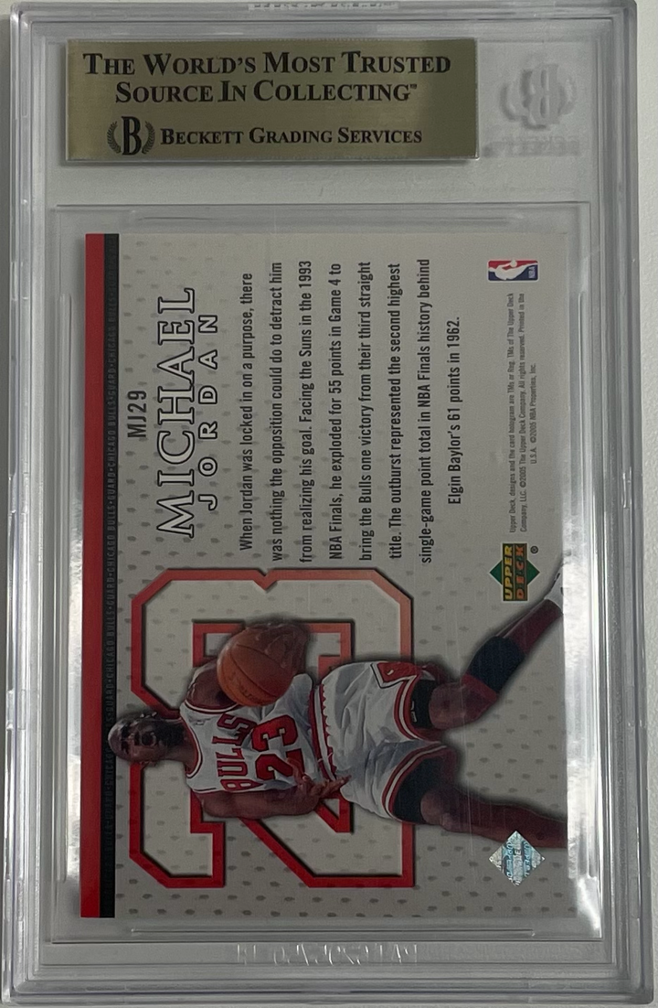 2005-06 Upper Deck - Michael Jordan MJ29 - Beckett 9.5