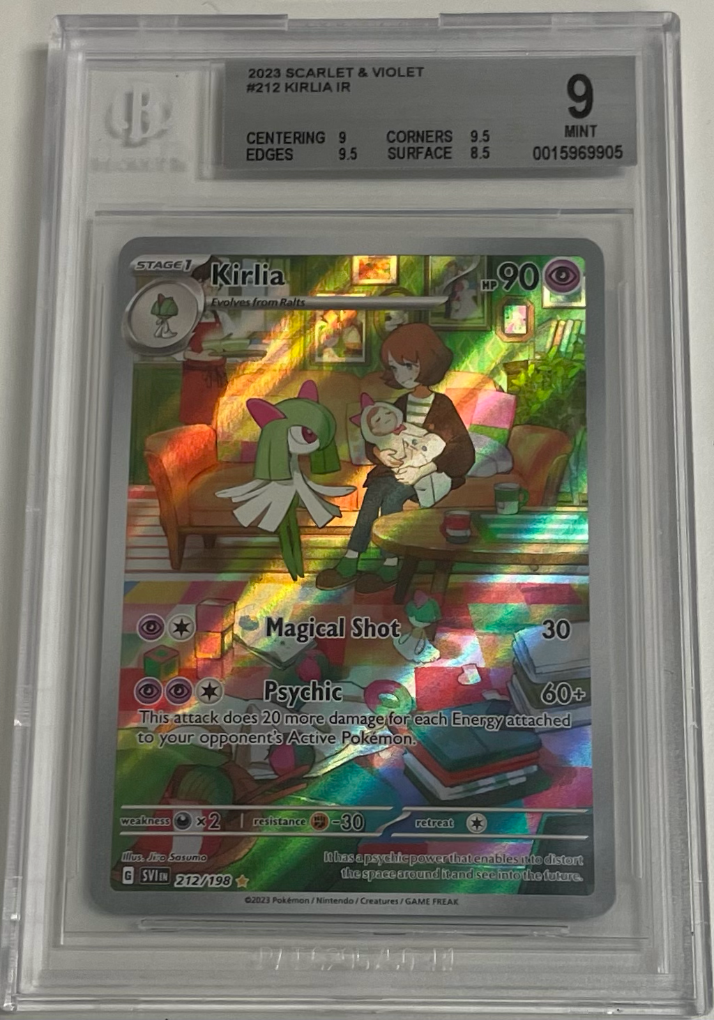 Kirlia 212/198 - Scarlet & Violet Base - 2023 Pokemon - BGS 9