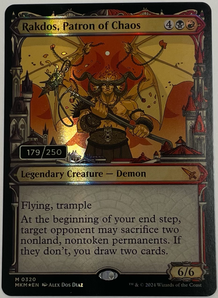 Rakdos, Patron of Chaos (Serial Numbered) - Murders at Karlov Manor (MKM)