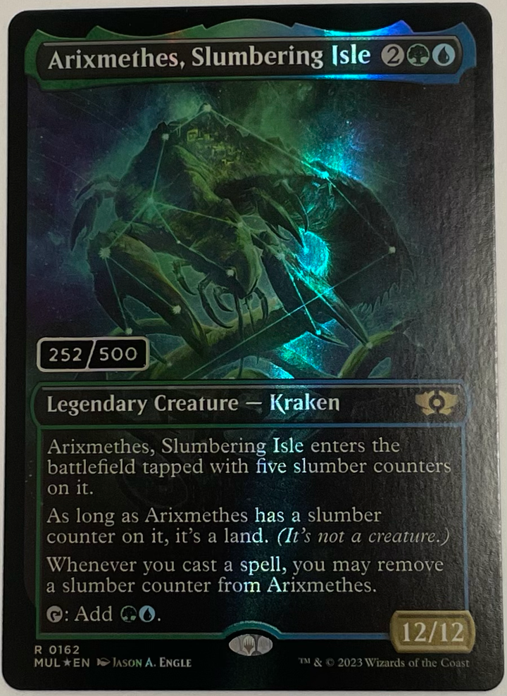 Arixmethes, Slumbering Isle (Serial Numbered) - March of the Machine: Multiverse Legends (MUL)
