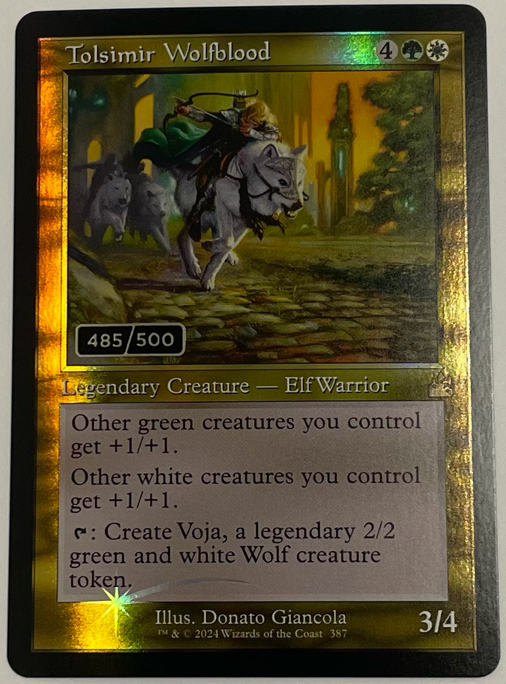 Tolsimir Wolfblood (Retro Frame) (Serial Numbered) - Ravnica Remastered (RVR)