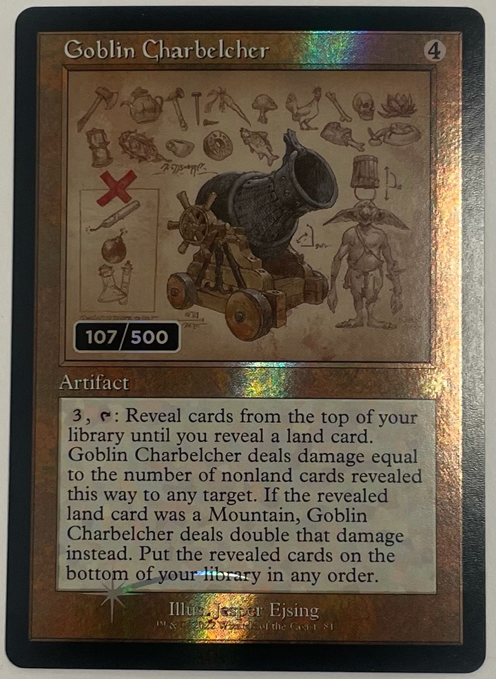 Goblin Charbelcher (Schematic) (Serial Numbered) - The Brothers' War: Retro Frame Artifacts (BRR)