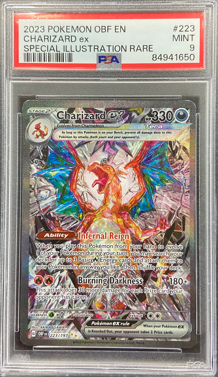 Charizard ex - 223/197 - SV03: Obsidian Flames (OBF) - 2023 Pokemon - PSA 9