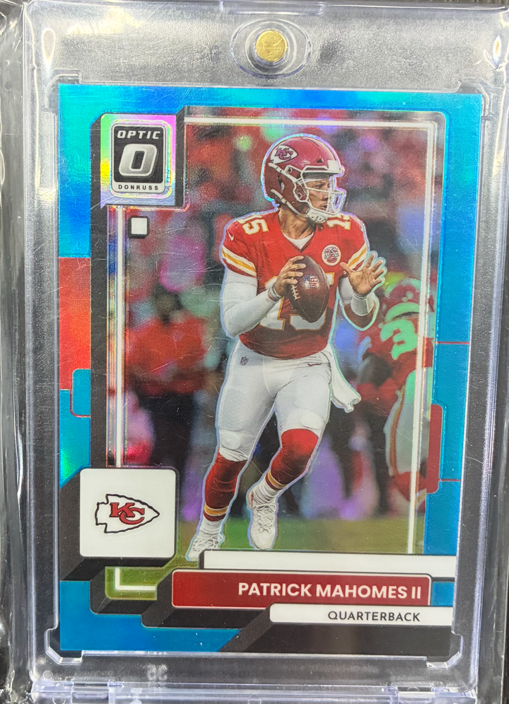 2022 Panini Donruss Optic Patrick Mahomes II #94 Teal Prizm 034/299