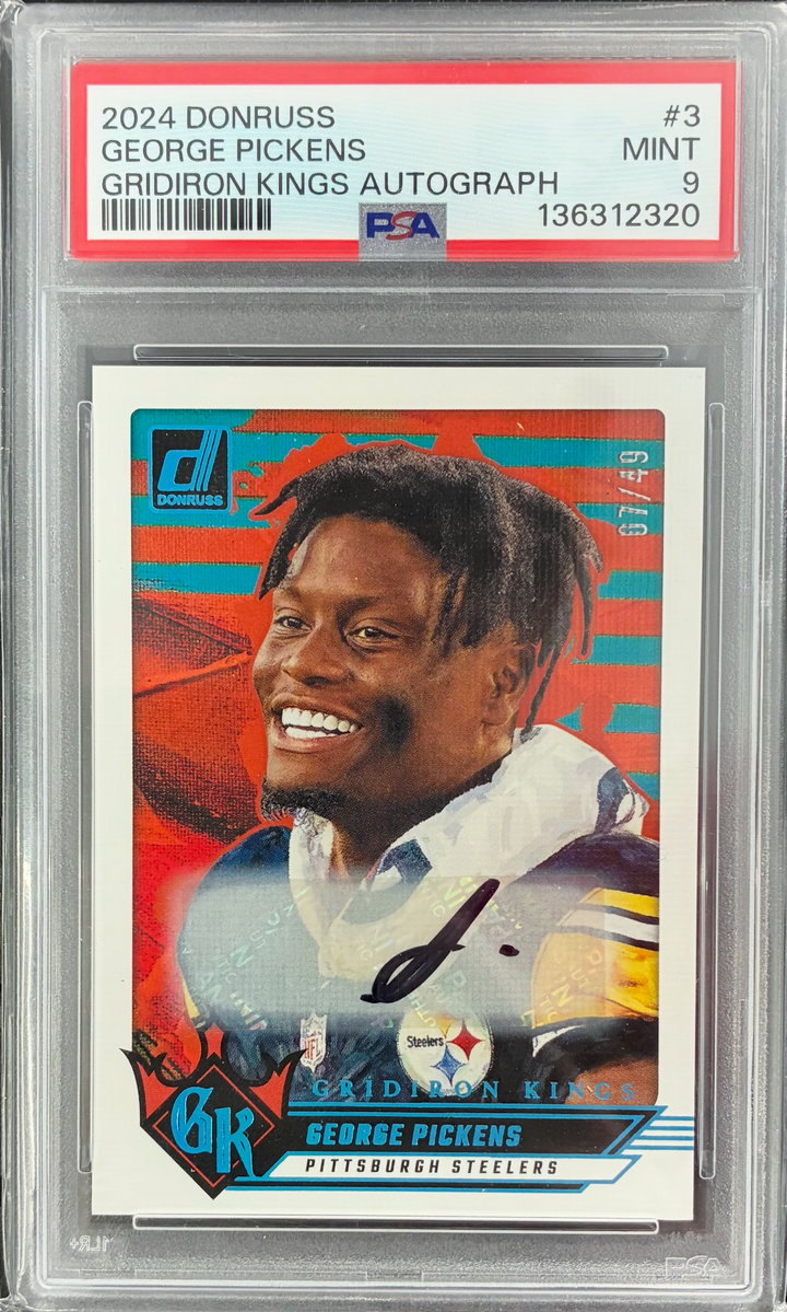2024 Panini Donruss Gridiron Kings George Pickens Autograph /49