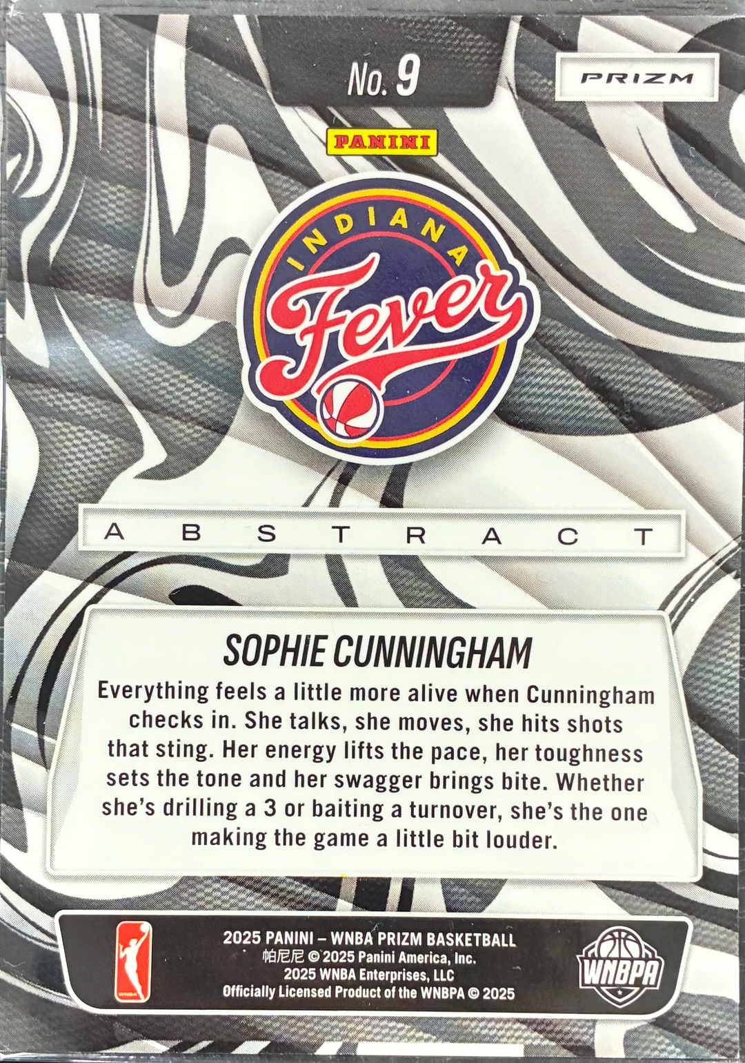 2025 Panini Prizm WNBA - Sophie Cunningham Abstract Case Hit Insert