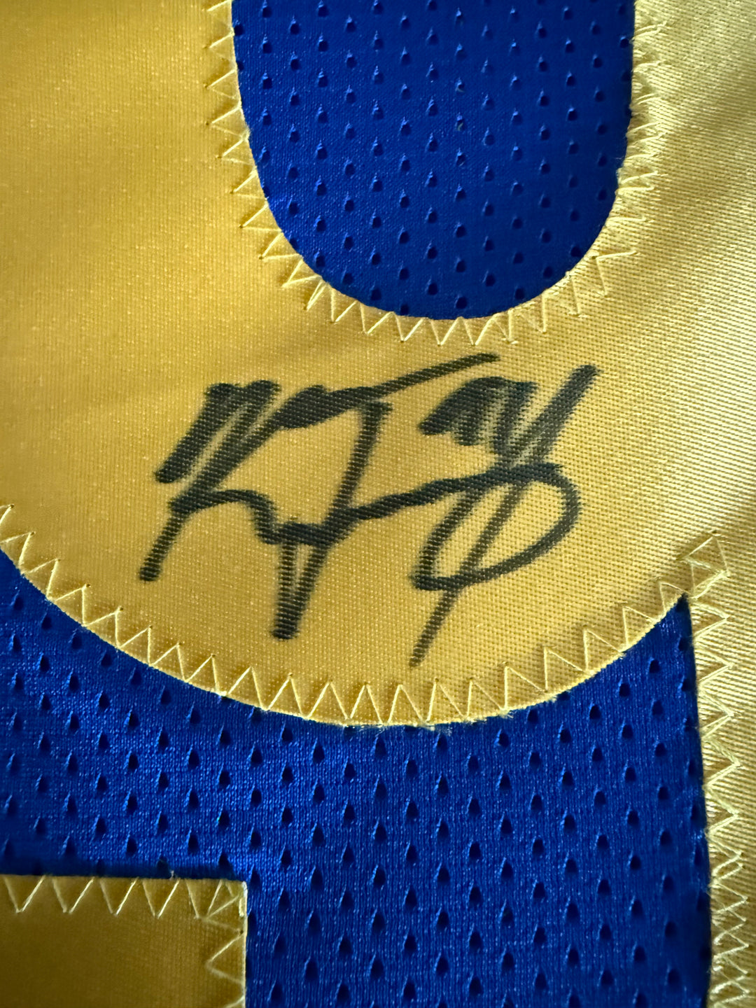 Kobie Turner Autographed Signed Blue Custom Jersey with Beckett COA