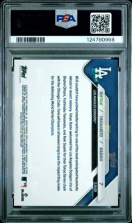 2025 Topps Now - Ohtani Yamamoto Sasaki 7 - Orange /25 - PSA 10