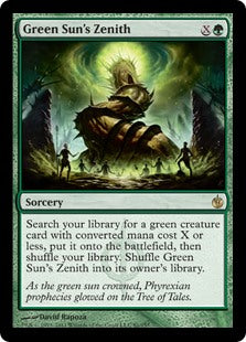 Green Sun's Zenith - Mirrodin Besieged (MBS) (Condition: Lightly Played)