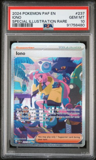 Iono 237/091 Paldean Fates - 2024 Pokemon - PSA 10