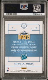 2015 Panini Donruss - Nikola Jokic 215 - Rated Rookie - PSA 9