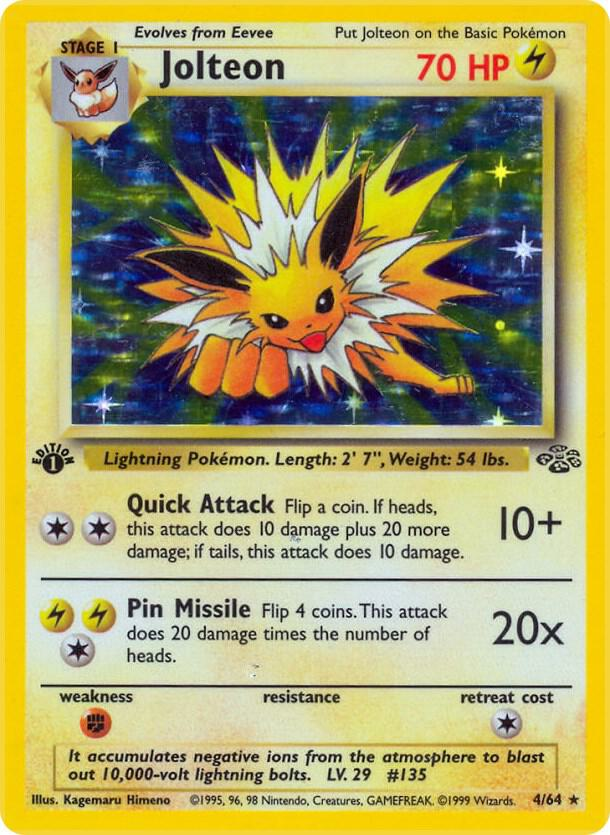 Jolteon (4) - Jungle (JU) 1st Edition