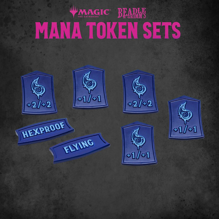 MTG: Blue Mana Metal Token Set - Beadle & Grimm's