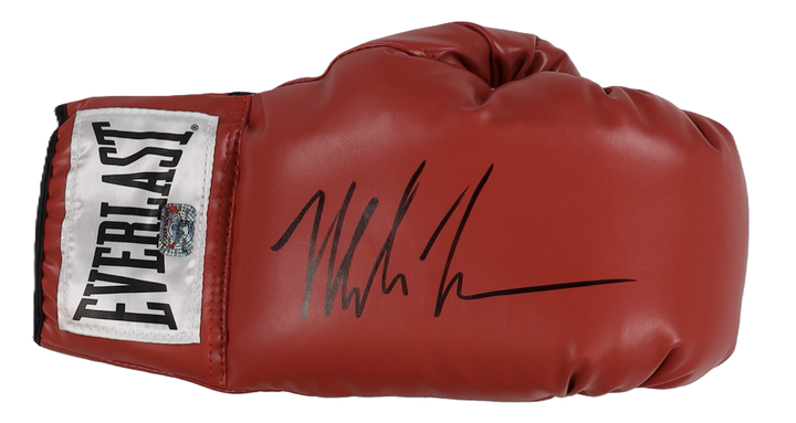 Mike Tyson Autographed Signed Everlast Red Boxing Glove in Display Case - Fiterman Sports Group Authenticated