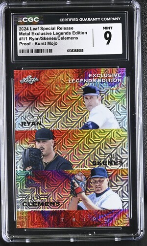 2024 Leaf Special Release Metal Exclusive Legends Edition Ryan/Skenes/Celemens 1/1- CGC 9